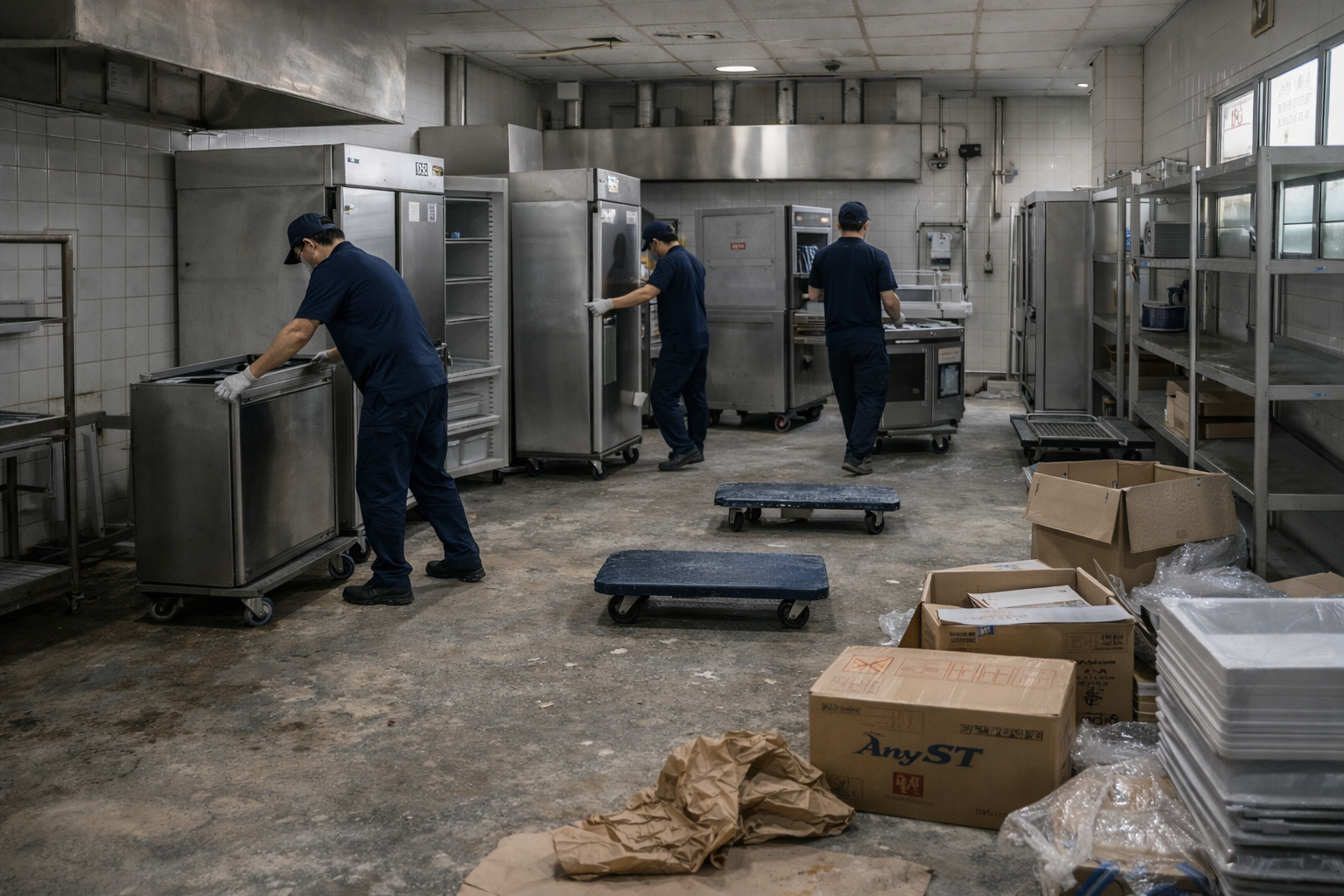 주방 매입 현장 확인